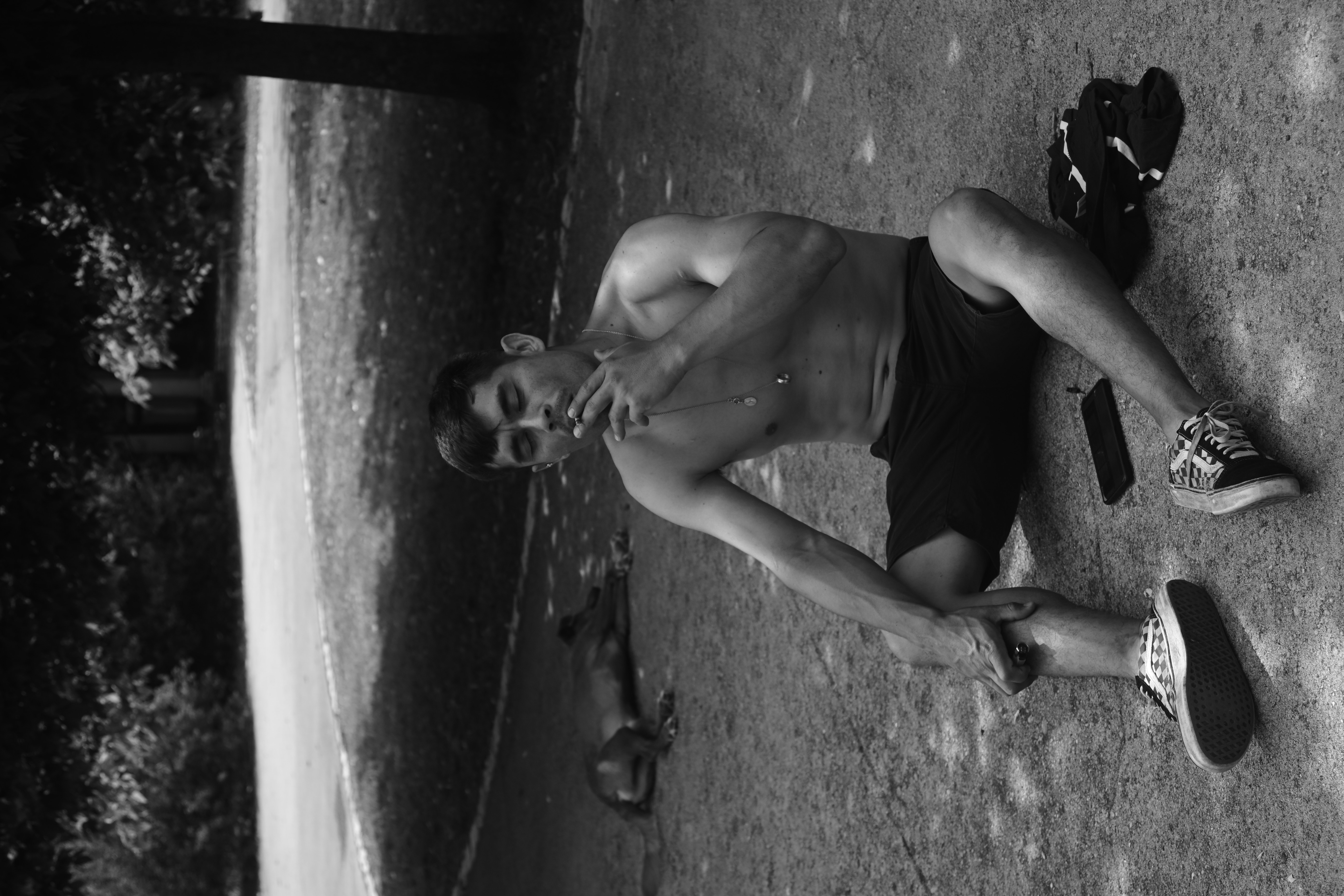 Park Portrait Black and White